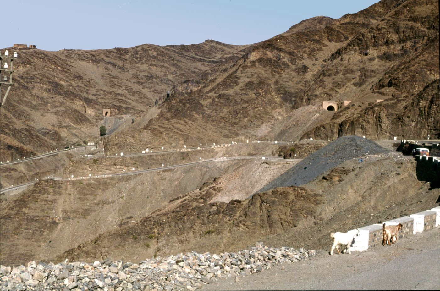 The Khyber Pass on the old overland route, 1976