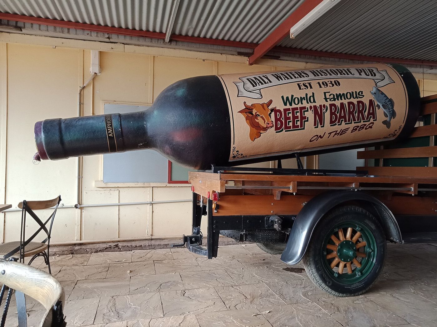 The Daly Waters pub's Beef 'n' Barra truck